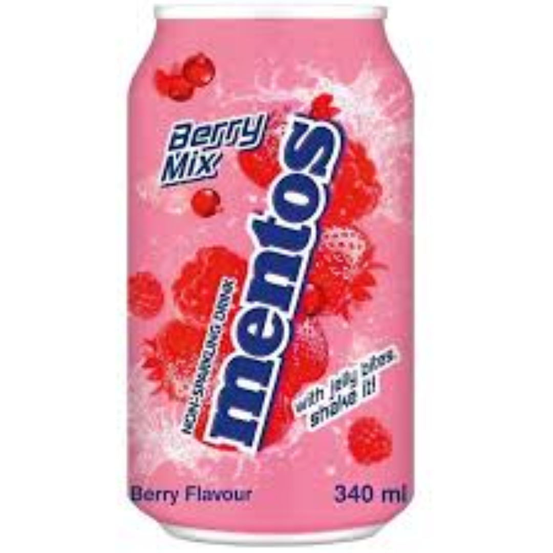 MENTOS BERRY MIX NON SPARKLING DRINK 340ML